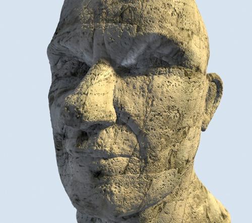 Stone textured head preview image